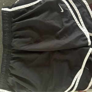 Nike Black Athletic Shorts with White Trim